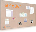 Large Bulletin Board 60in x 36in Foldable Felt Cork Board - Space