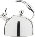 Viking 3-Ply Stainless Steel Tea Kettle with Glass Lid for Boiling