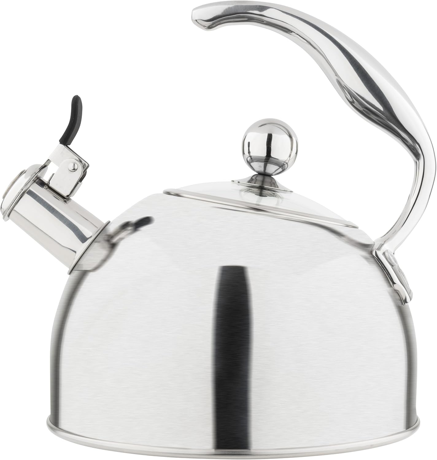 Viking 3-Ply Stainless Steel Tea Kettle with Glass Lid for Boiling