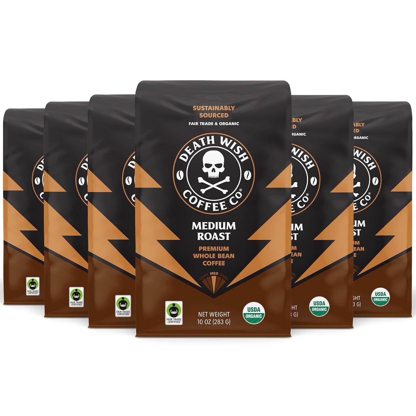 Death Wish Coffee Medium Roast Whole Bean 10 oz 6 Pack Review