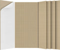 5 Pack Acoustic Panels Camel 47.2x23.6x0.4 in - Large Soundproof Wall