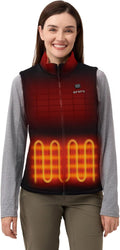 Women's Heated Fleece Vest with Heated Collar - Lightweight Warmth Ltd