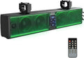 KEMIMOTO 6-Speaker Metal UTV Sound Bar 25in - Rugged Bluetooth Audio