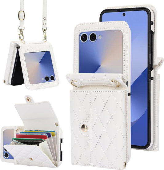 Accordion Crossbody Wallet Case for Samsung Galaxy Z Flip 7