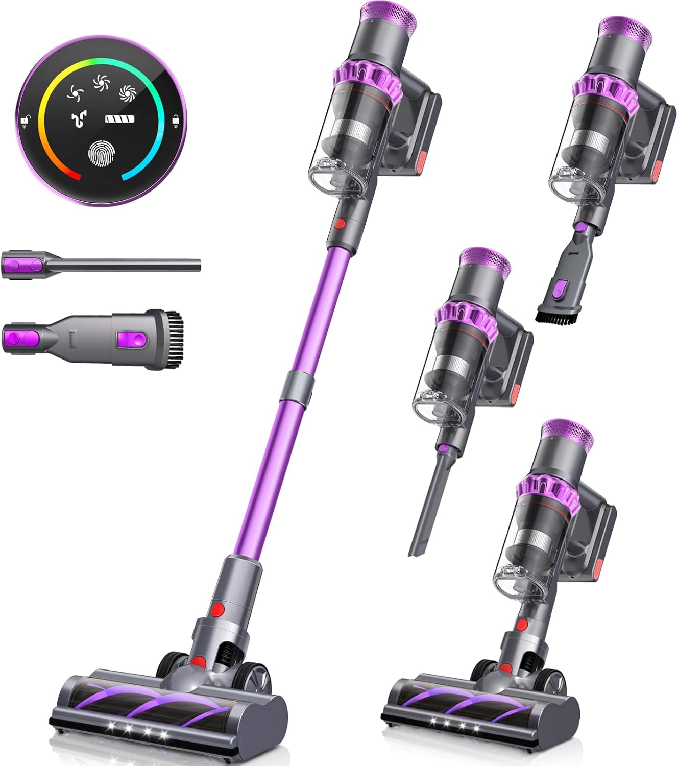 Nexahome Cordless Vacuum: 45Kpa Power, 50 Min Runtime
