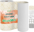 Non-Slip Drawer and Shelf Liner 24in x 30ft - Strong Grip, Waterproof