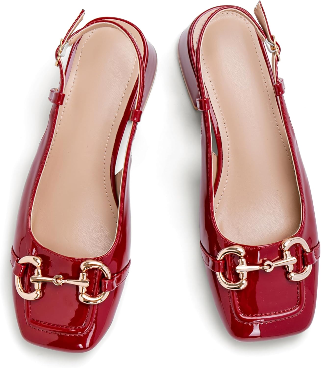 Slingback Mary Jane Heels for Women with Low Block Heel Style