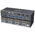 KVM Switch 2 Monitors 3 Computers 8K/4K - Dual Monitor KVM Switch