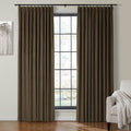 Blackout Velvet Curtain 58x108 Chocolate