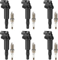 Ignition Coil Pack and Double Iridium Spark Plugs Compatible with BMW