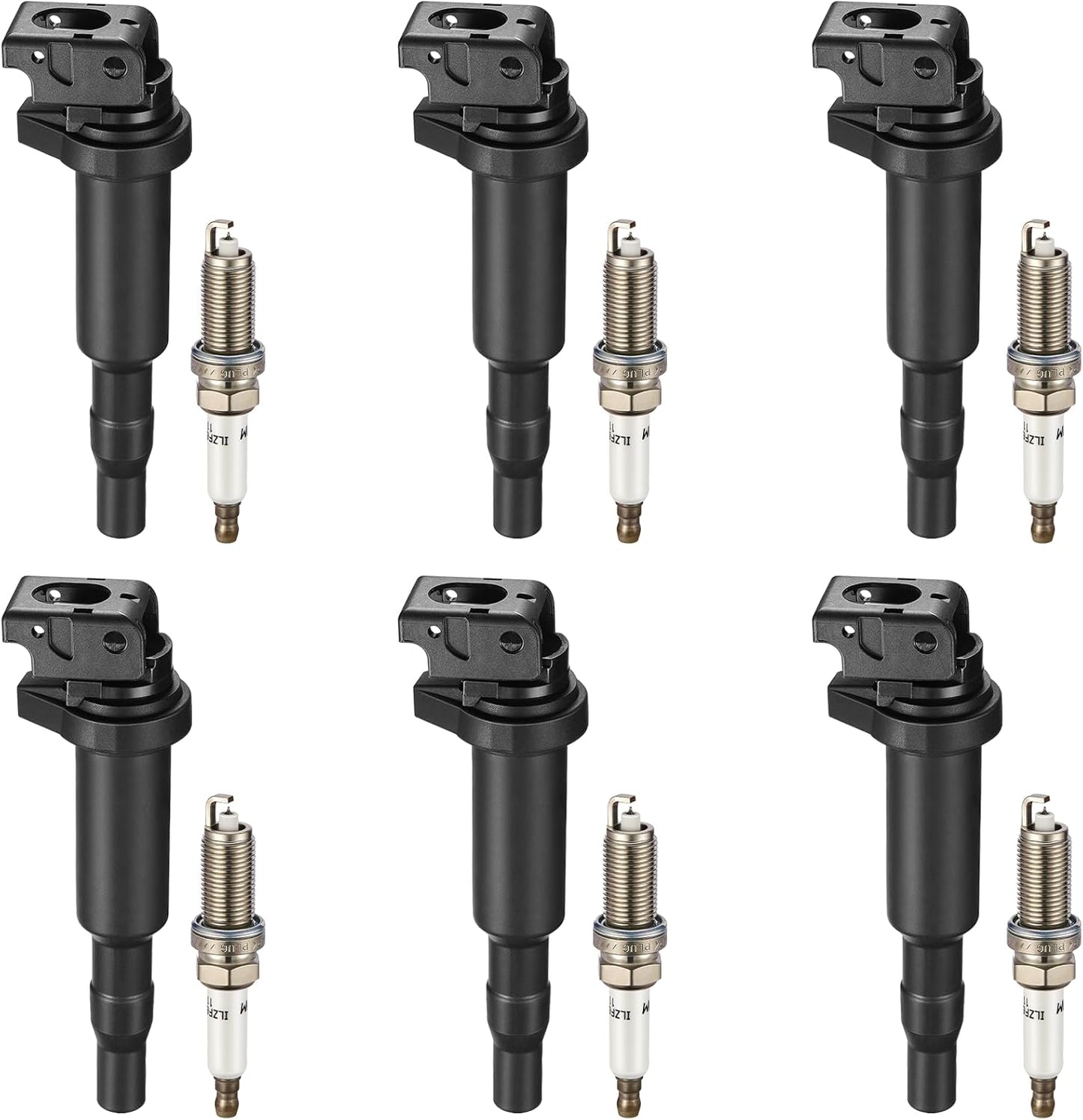 BDFHYK Ignition Coil Pack and Iridium Spark Plugs for BMW