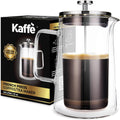 Travel-Friendly Kaffe French Press - Insulated Glass - Homemade Coffee