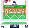 MervKing 16x20x1 Air Filter - MERV 13 for Clean Indoor Air