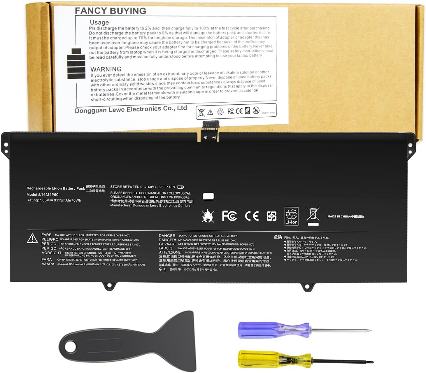 L16C4P61 Laptop Battery for Lenovo Yoga 920 Series Devices