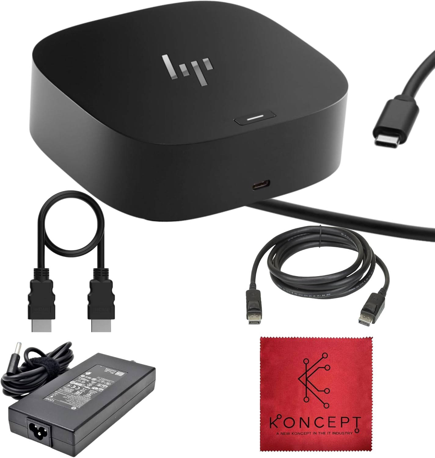 HP 26D32AA USB-C Dock G5 Bundle for Dual Monitor Setup