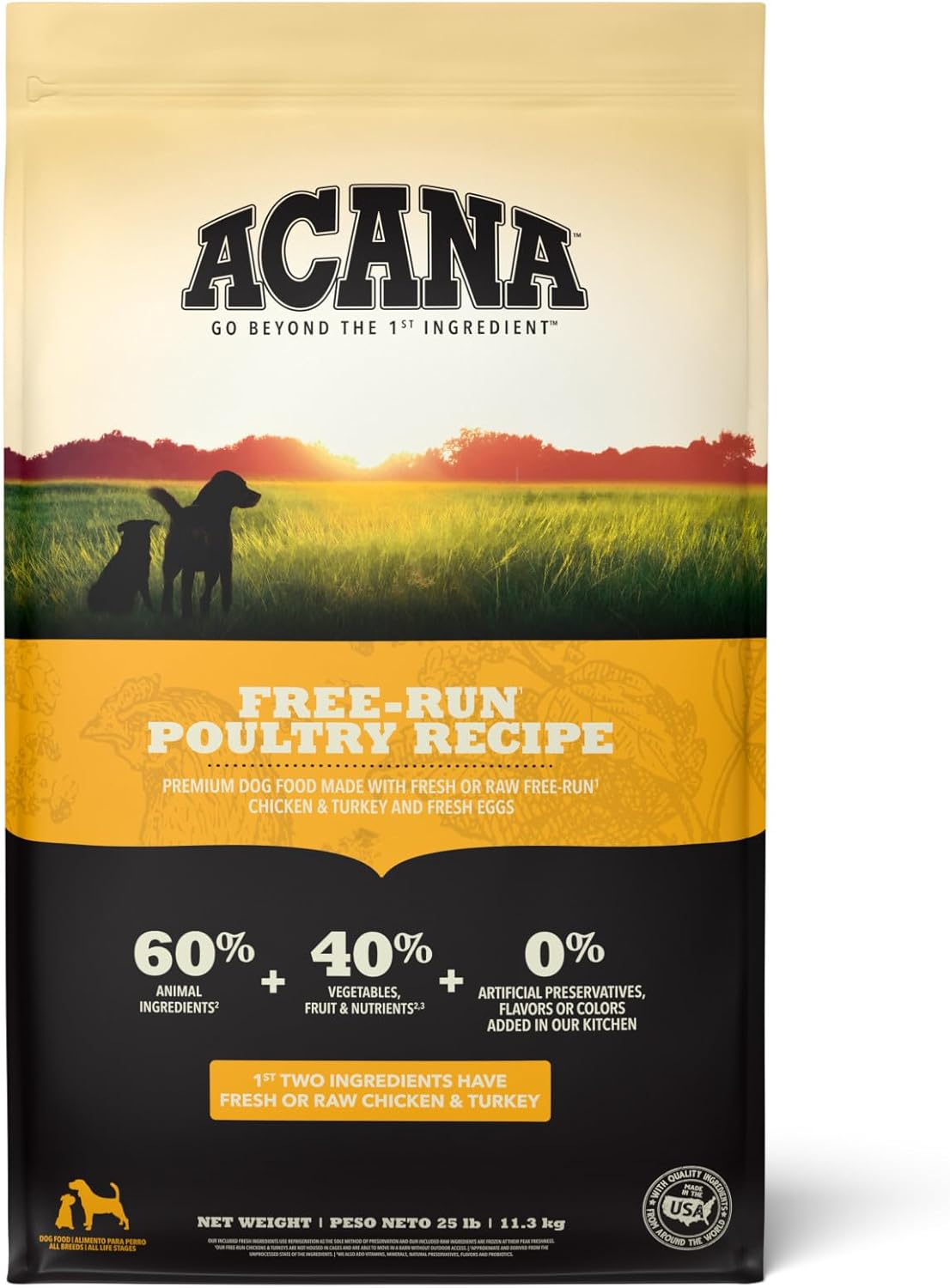 ACANA Grain Free Dry Dog Food with Free Run Poultry Recipe