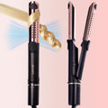 Hair Straightener and Air Curler 2 in 1 Titanium Flat Iron Curling