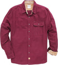 Dubinik Mens Flannel Shirt Long Sleeve Button-Down - Warm, Comfortable