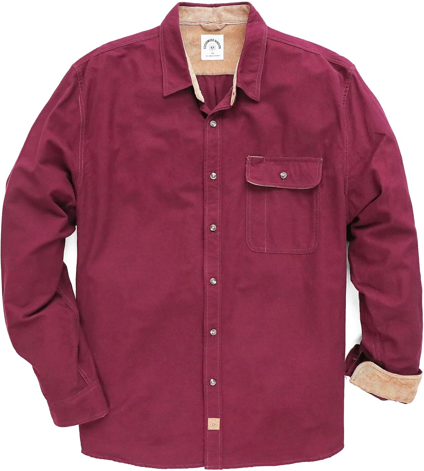 Dubinik Mens Flannel Shirts Long Sleeve Casual Button Down Style