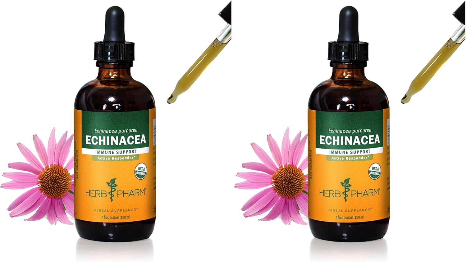 Organic Echinacea Root Liquid Extract for Immune Support 4oz