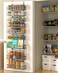 9-Tier Over The Door Pantry Organizer Black - Space Boosting Rack