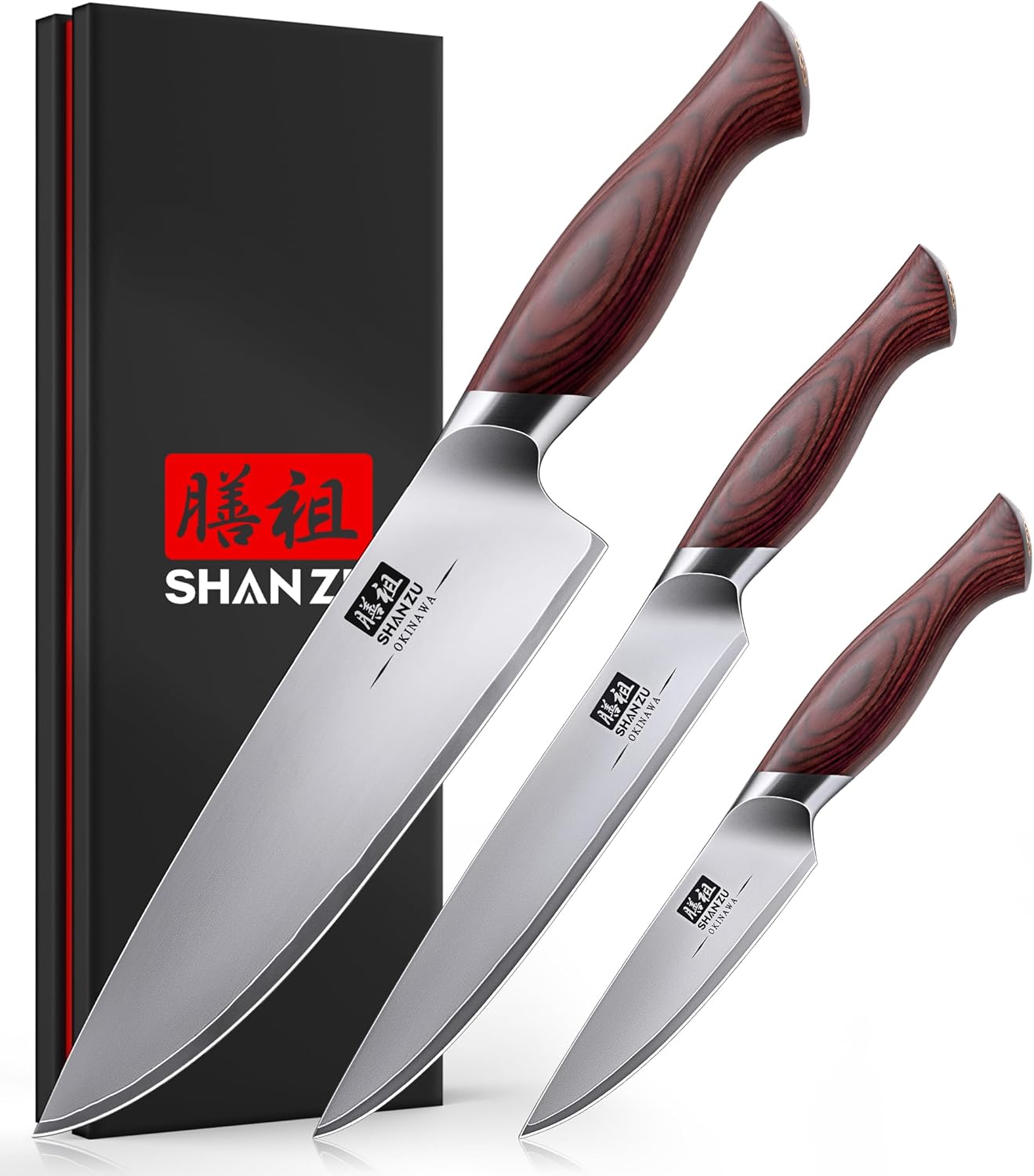 SHAN ZU Japanese Knife Set - Ultra-Sharp Professional Knives