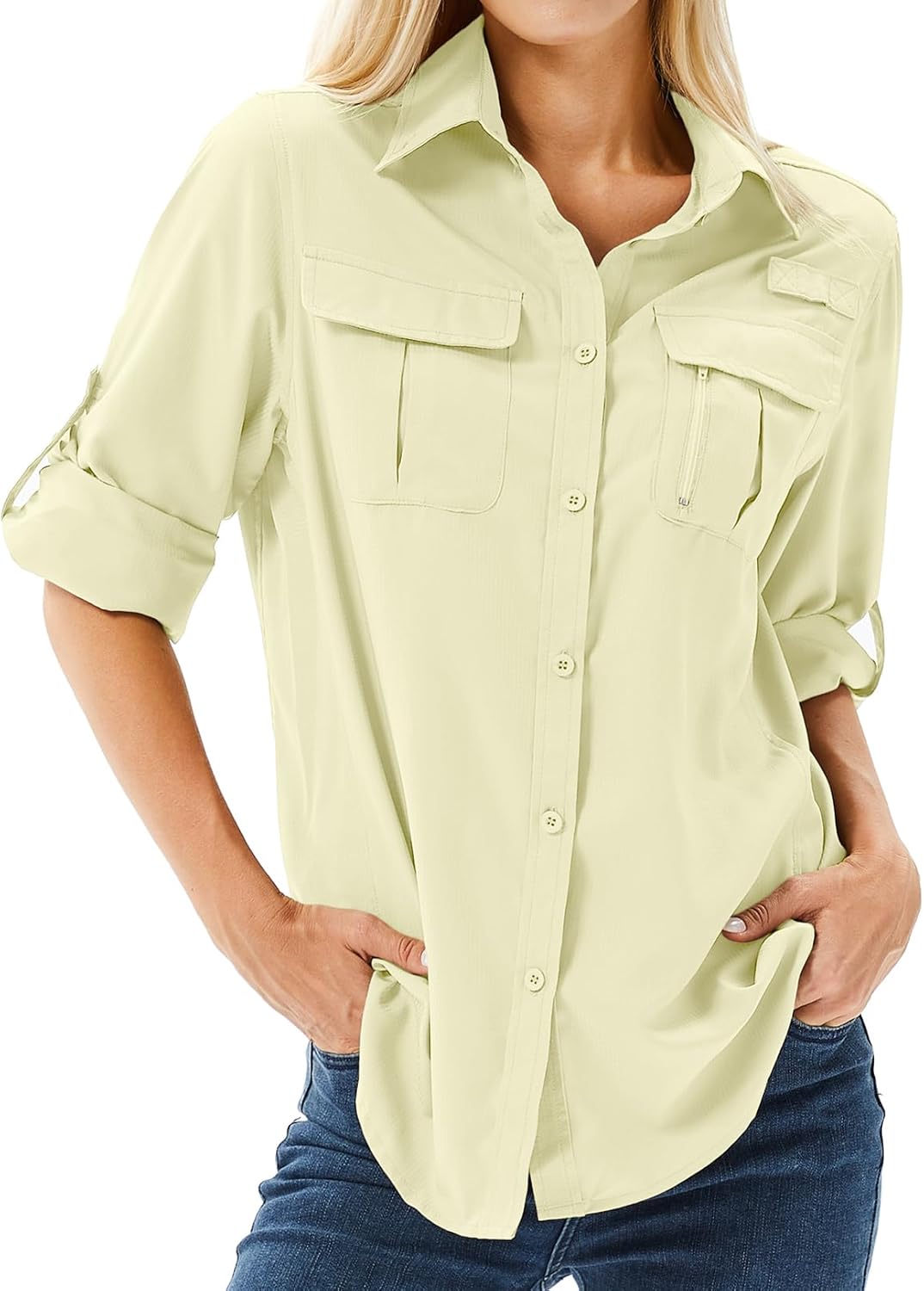 Women's UPF 50 Long Sleeve Sun Protection Shirts for Hiking