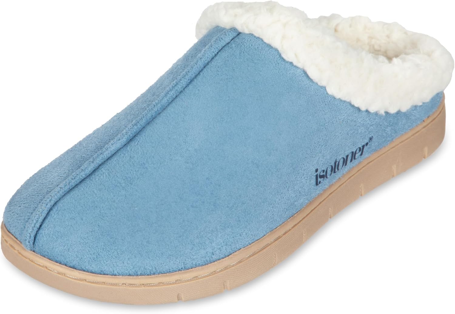 isotoner Women's Memory Foam Clog Slippers for Indoor/Outdoor Use