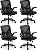 Ergonomic Mesh Office Chair - Supportive Task Chair Pack of 4