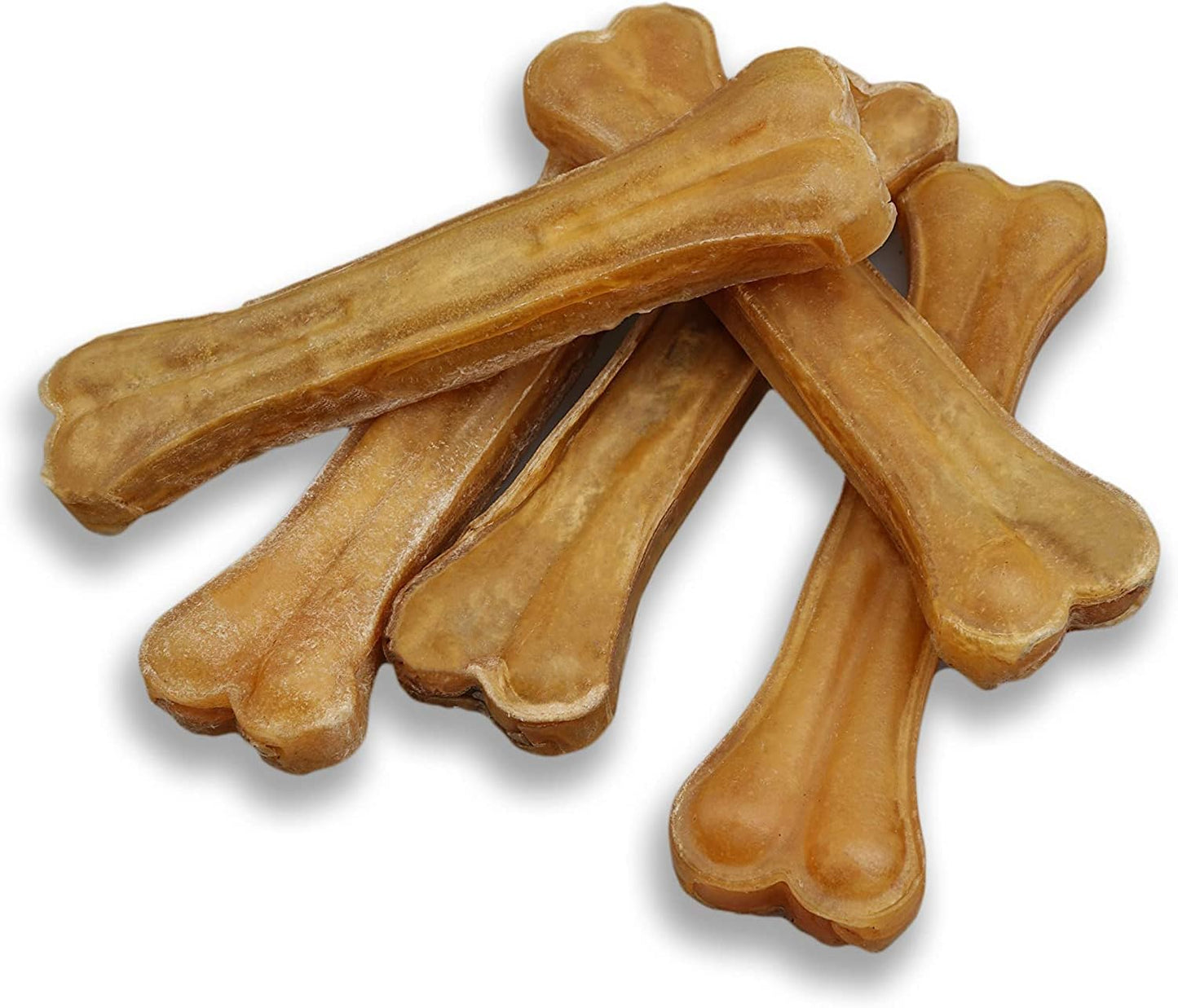 Natural Compressed Rawhide Bones for Aggressive Chewers 5-Pack