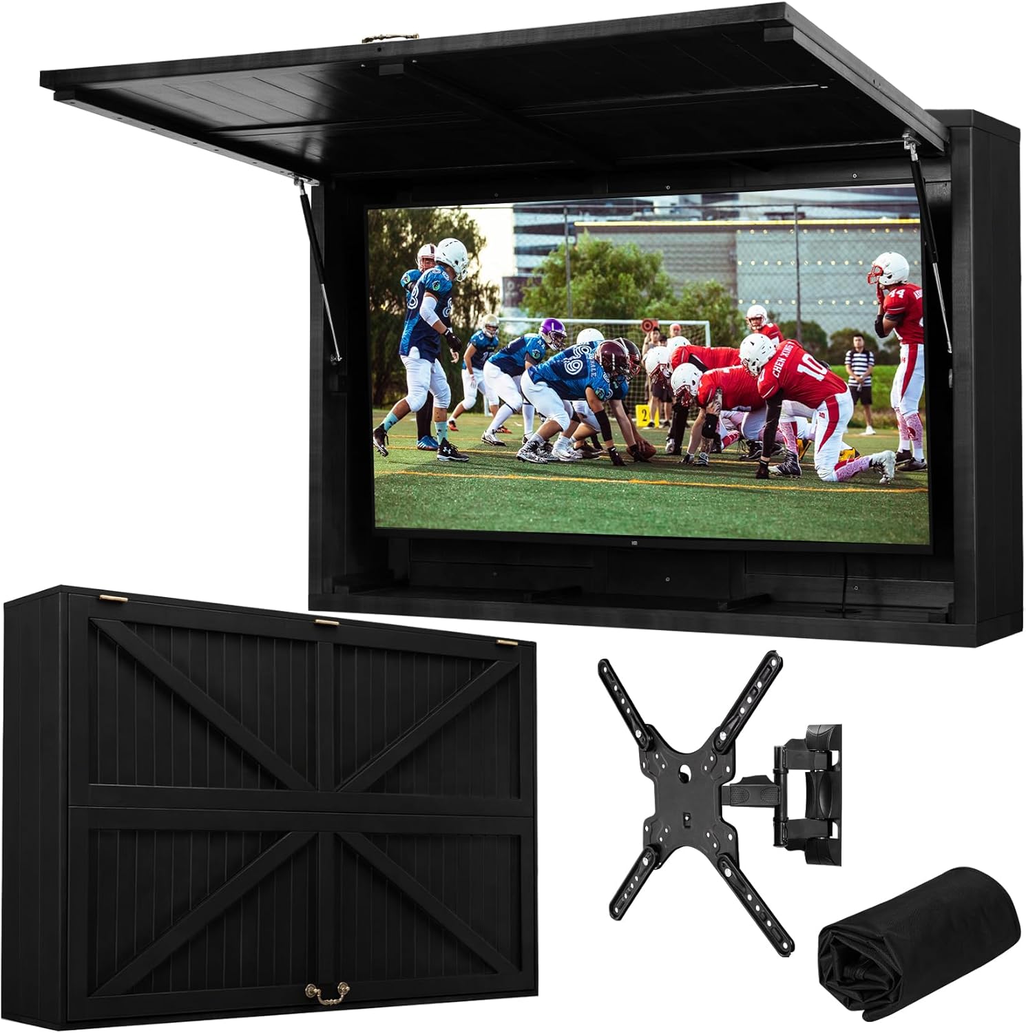 Outdoor TV Enclosure for 32-55 Inch TVs - Weatherproof Cover