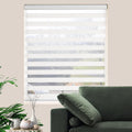 Zebra Shades for Windows Roller Blinds White 39 in - Light Control