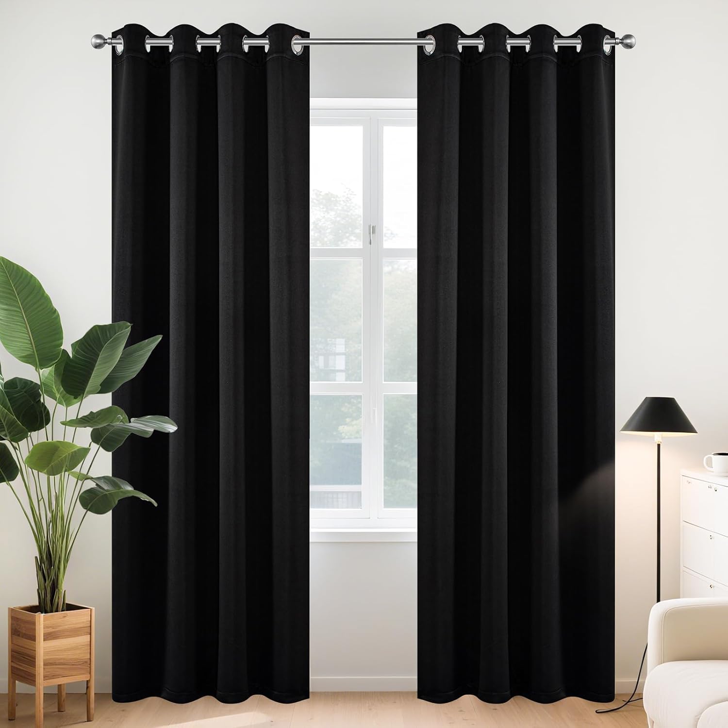 Joydeco Blackout Curtains 120 Inch Length for Living Room