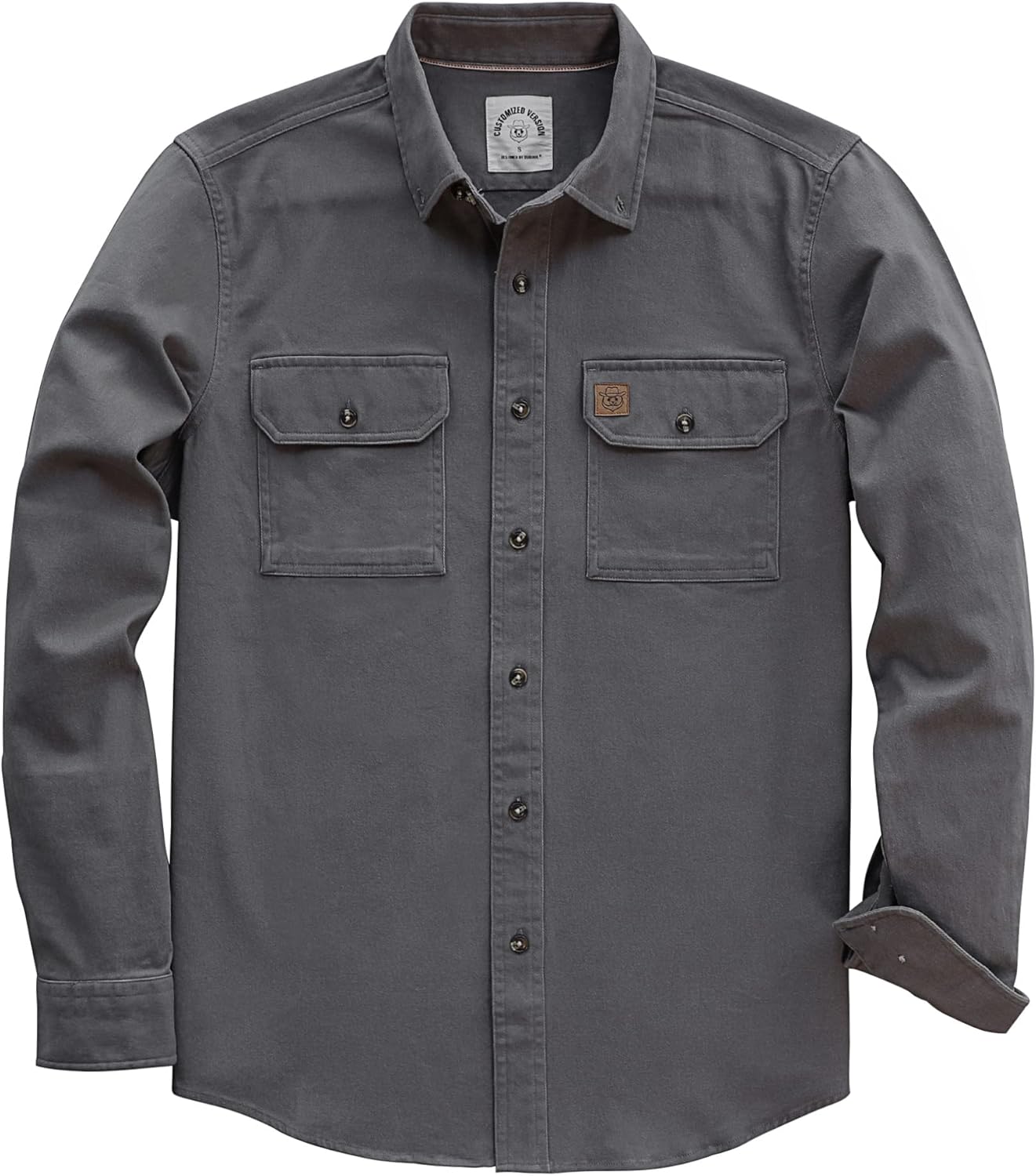 Dubinik Mens Long Sleeve Button Down Shirt for Casual Work