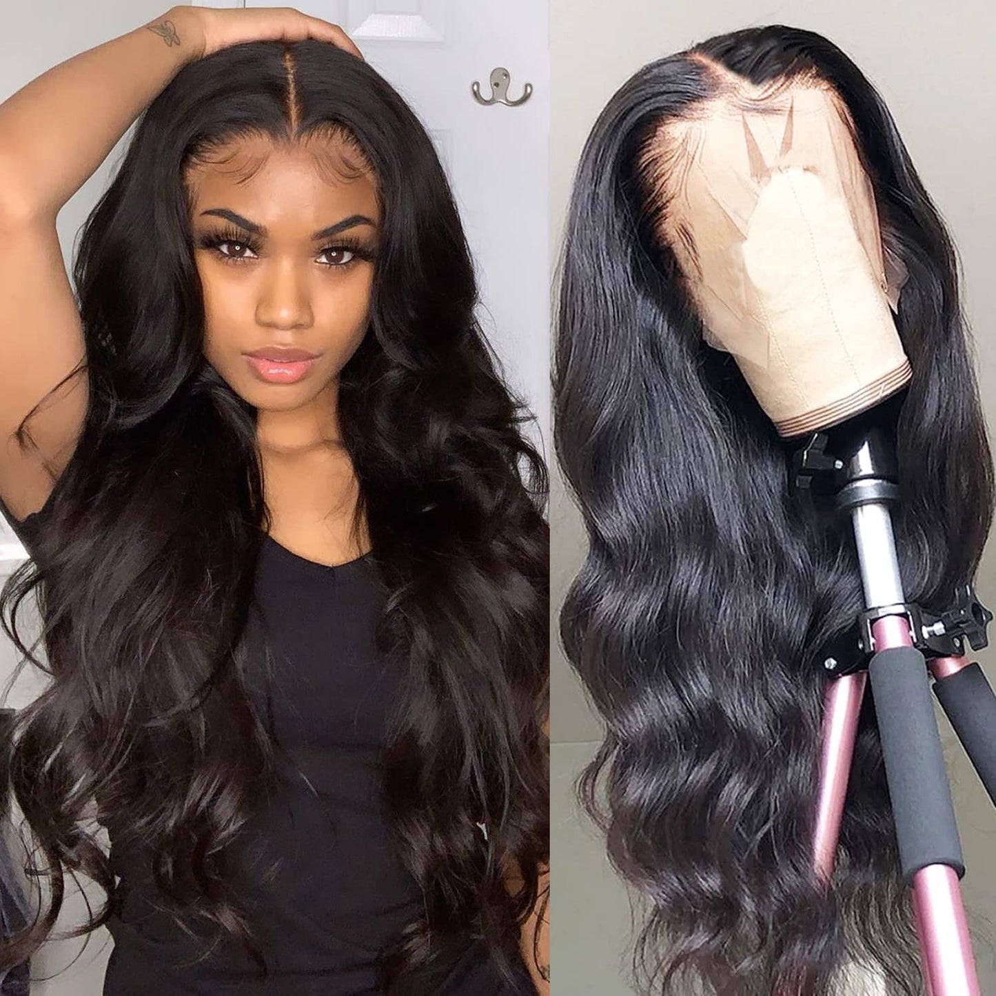 13x4 Body Wave Lace Front Wigs Human Hair for Women 22 inch