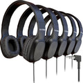 50 Pack Bulk Wired On-Ear Leather Headphones with 3.5mm Connector