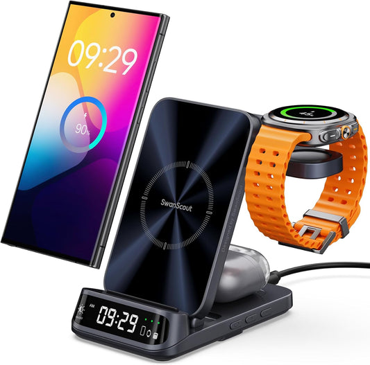 Fast Wireless Charging Dock for Samsung Devices - SwanScout 708S