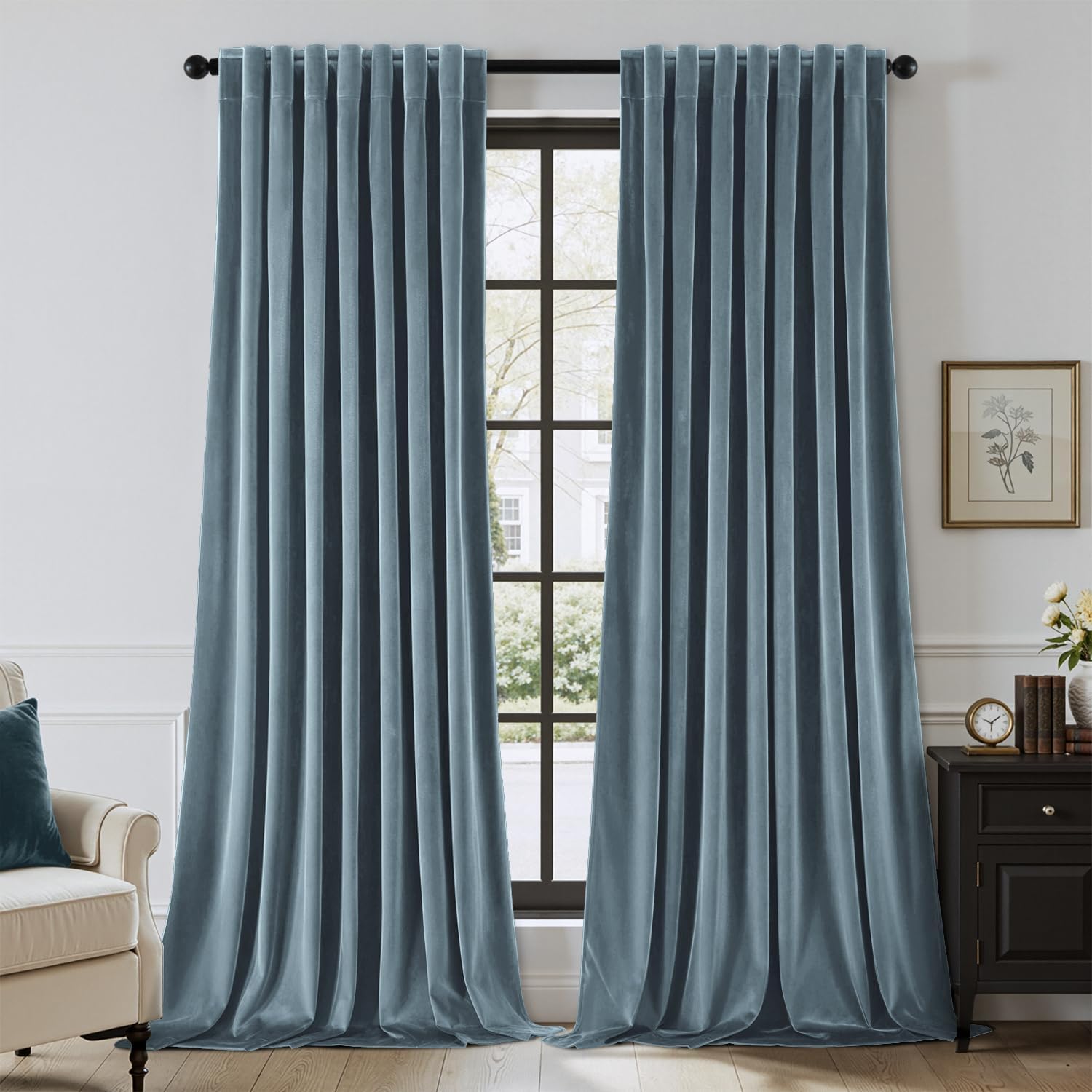 Luxurious Room Darkening Velvet Curtains for Cozy Spaces