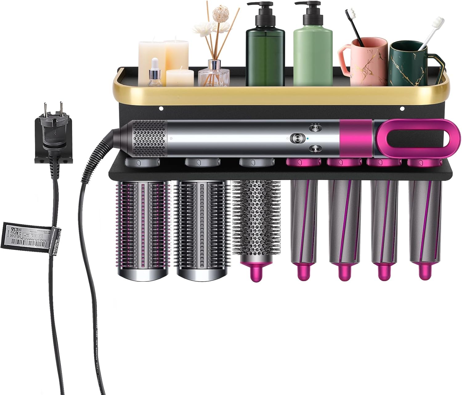 Dyson Airwrap Holder Stand - No-Drill Storage Solution