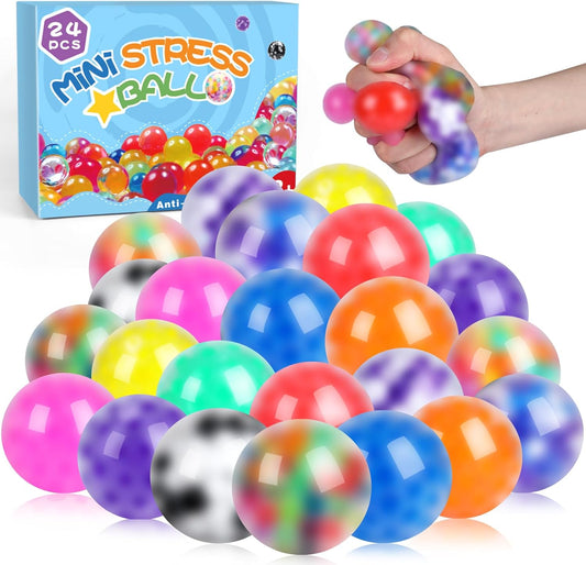 VESPRO 24Pack Squishy Stress Relief Balls
