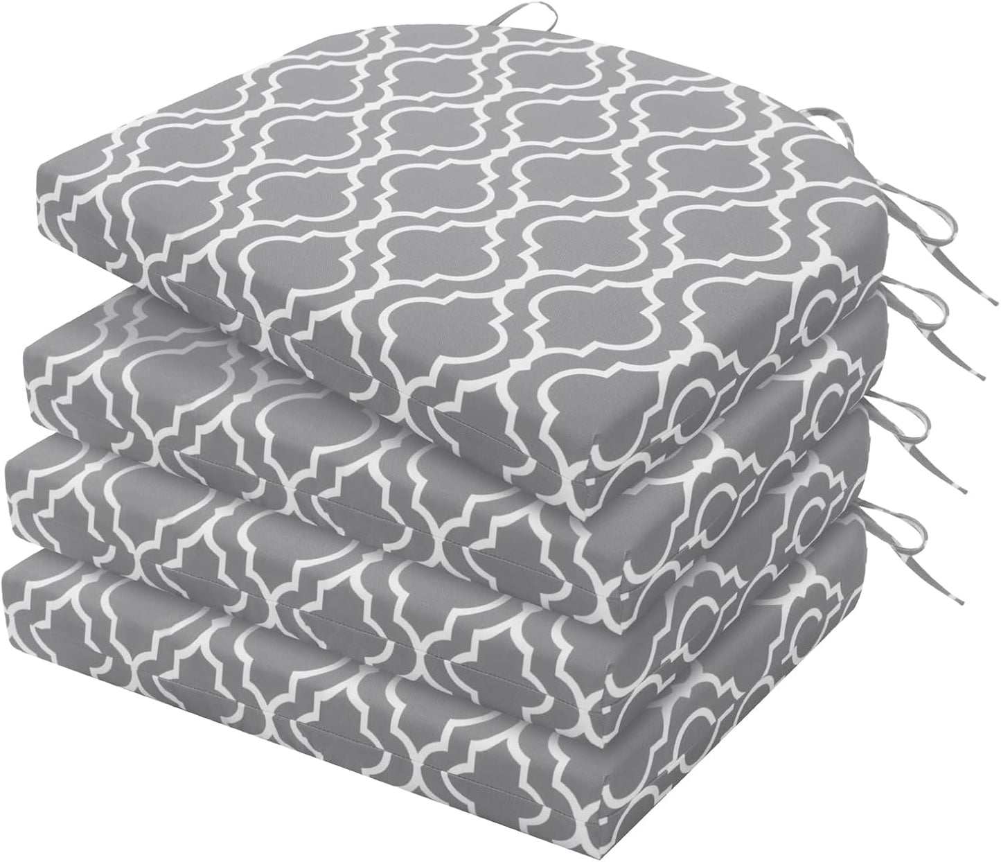 Outdoor Chair Cushions Set of 4, Water Resistant and Stylish