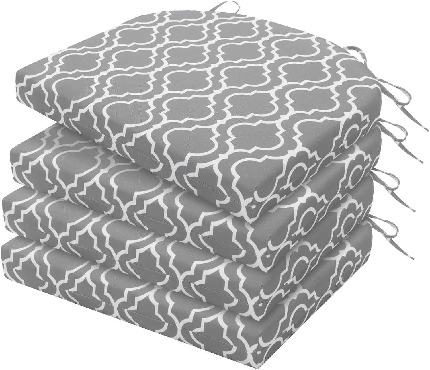 Outdoor Chair Cushions Set of 4, Water Resistant and Stylish