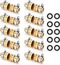 Garden Hose Repair Connector Kit with Clamps for Easy Repairs