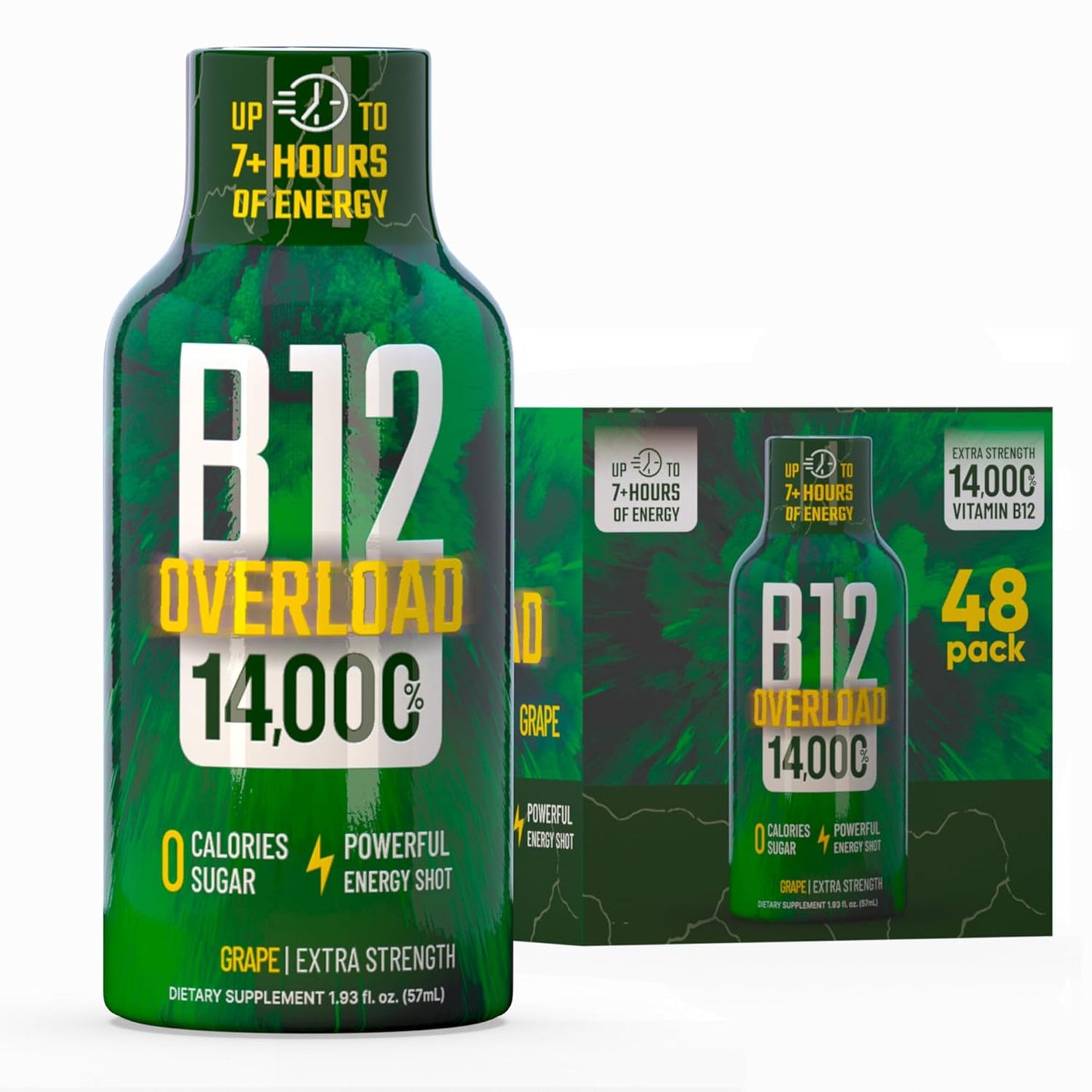 B12 Overload Extra Strength Energy Shot for Vitality Support
