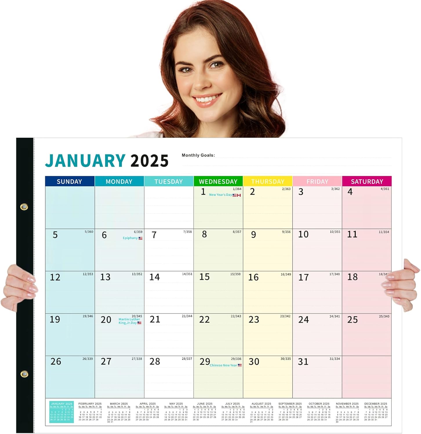2025-2026 Jumbo Desk Calendar - Organize with Ease!