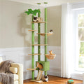 Floor to Ceiling Cat Tree Adjustable 93ft-102ft - Space-Saving Cat