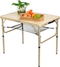 WHOMASS Portable Folding Camping Table - Adjustable Heights!