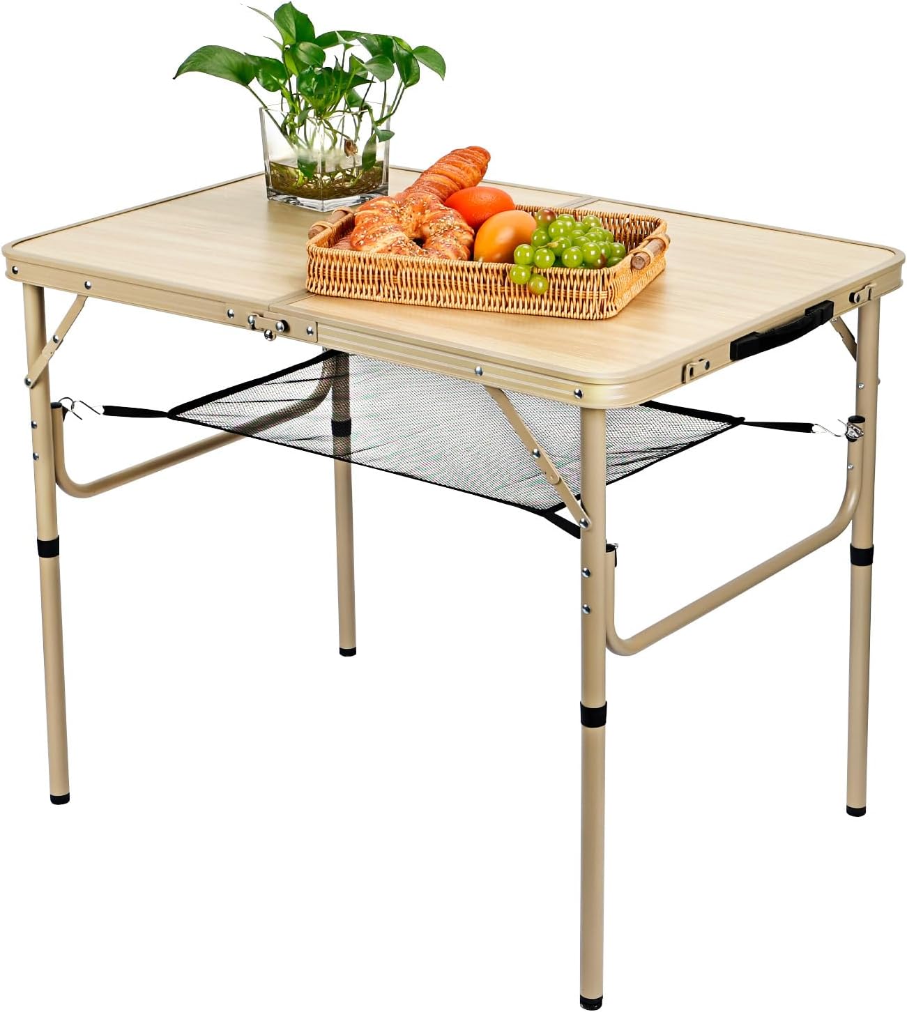 WHOMASS Portable Folding Camping Table - Adjustable Heights!