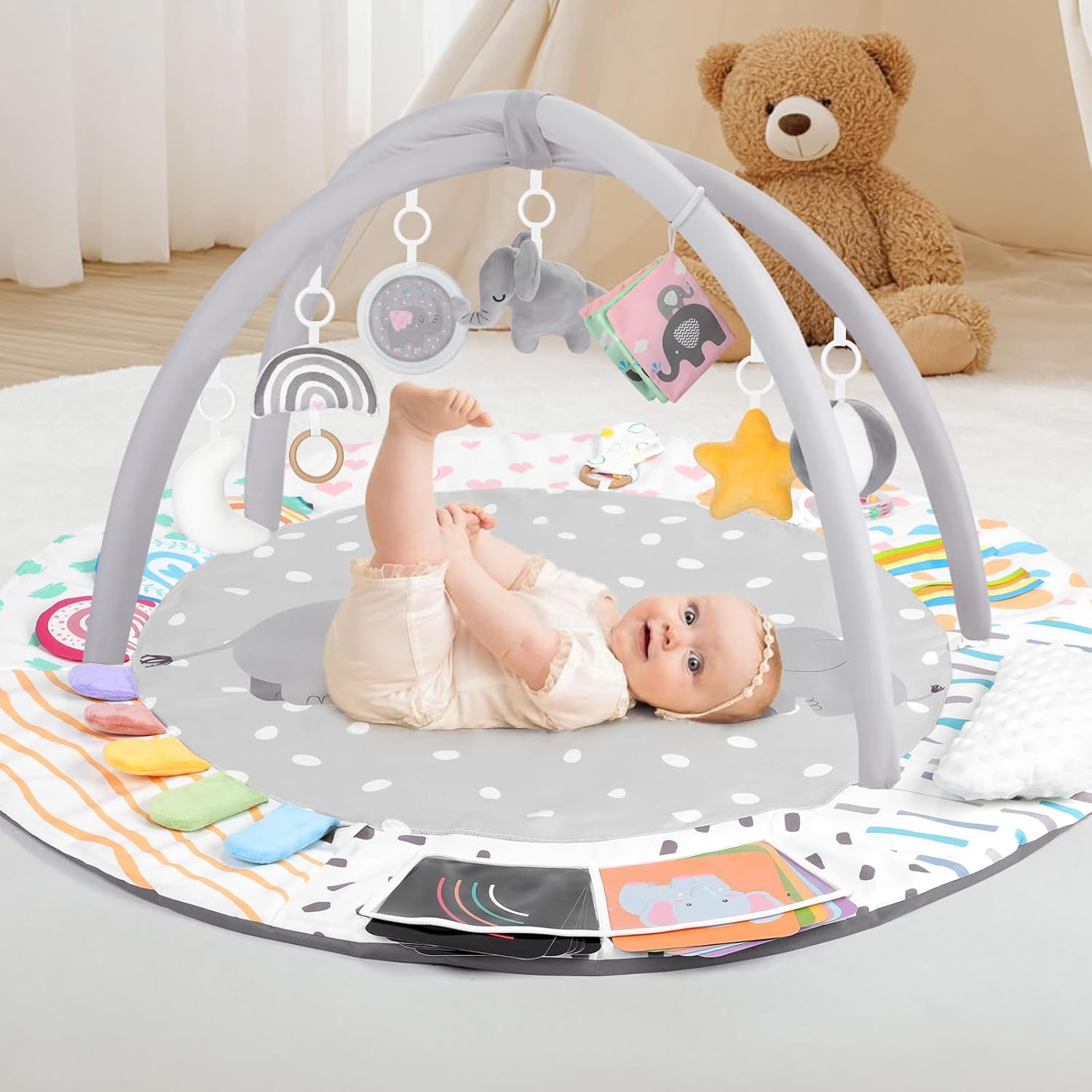Baby Play Gym & Activity Mat for Sensory Development & Fun