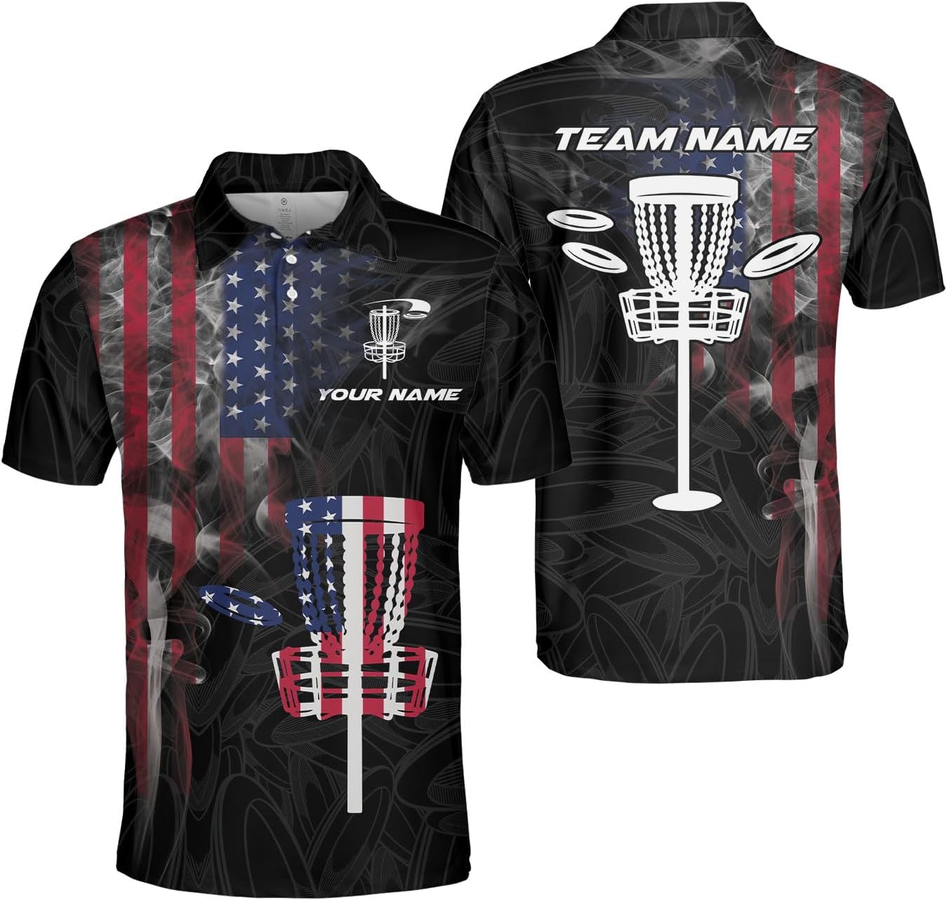 Customized 3D Disc Golf Polo - Team Sizes S-5XL